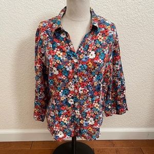 Gauzy jewel tones floral